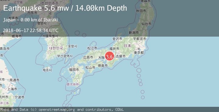 Map of NEAR S. COAST OF WESTERN HONSHU