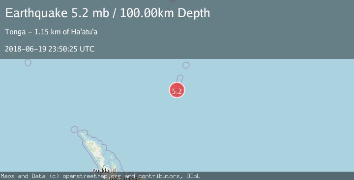 Map of KERMADEC ISLANDS REGION