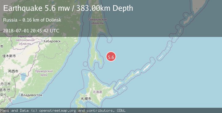Map of SEA OF OKHOTSK