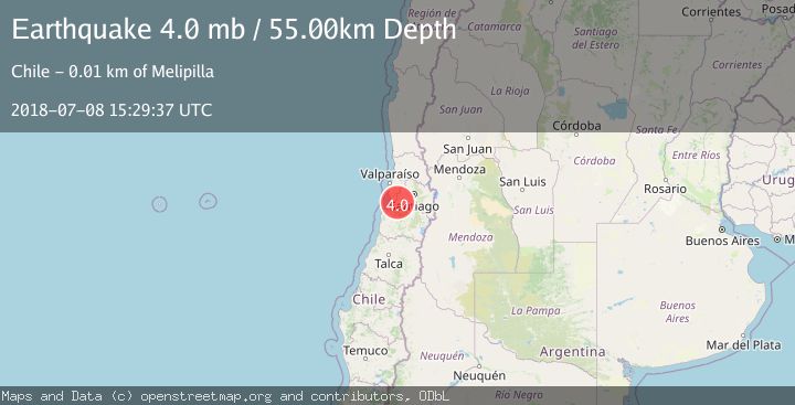 Map of REGION METROPOLITANA, CHILE