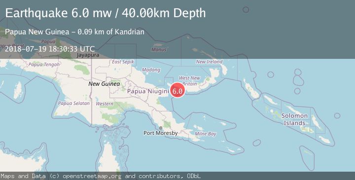 Map of NEW BRITAIN REGION, P.N.G.