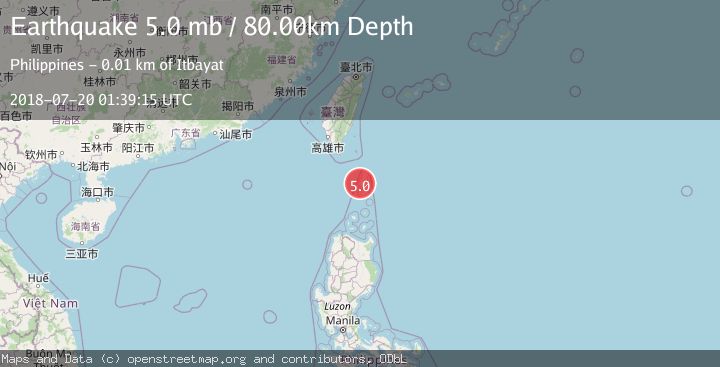 Map of BATAN ISL REGION, PHILIPPINES