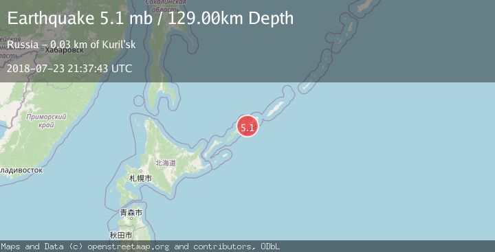 Map of KURIL ISLANDS