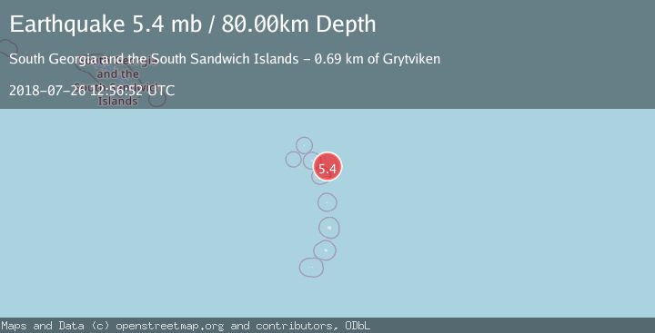 Map of SOUTH SANDWICH ISLANDS REGION