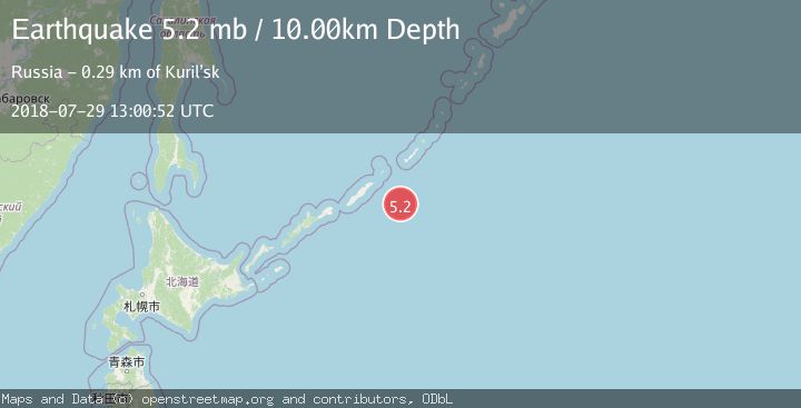 Map of KURIL ISLANDS