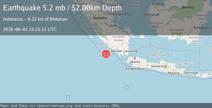 Map of SOUTHERN SUMATRA, INDONESIA