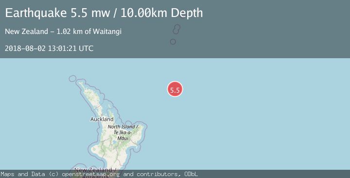 Map of SOUTH OF KERMADEC ISLANDS