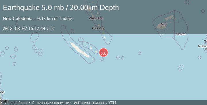 Map of SOUTHEAST OF LOYALTY ISLANDS
