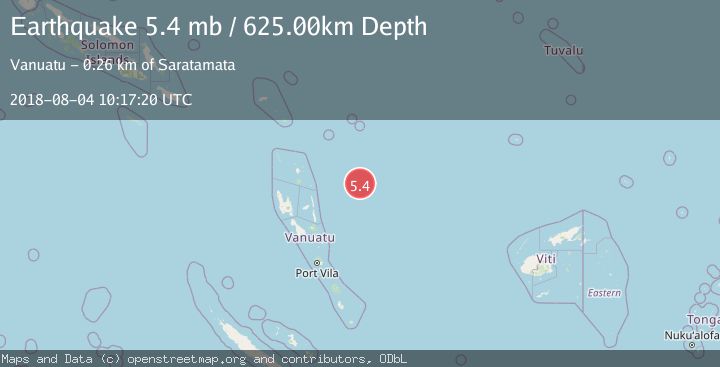 Map of VANUATU REGION