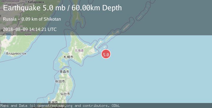 Map of KURIL ISLANDS