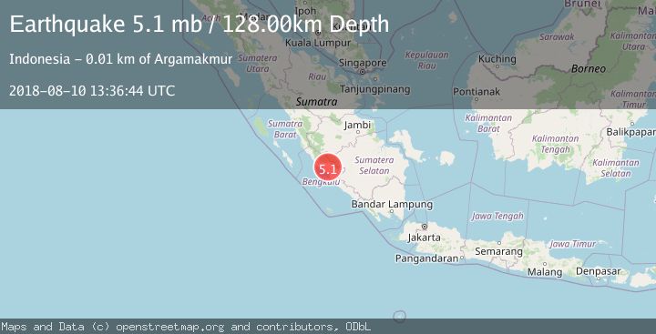 Map of SOUTHERN SUMATRA, INDONESIA