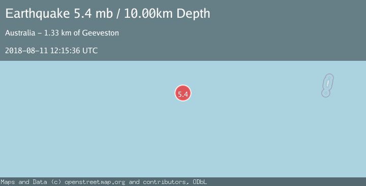 Map of WEST OF MACQUARIE ISLAND