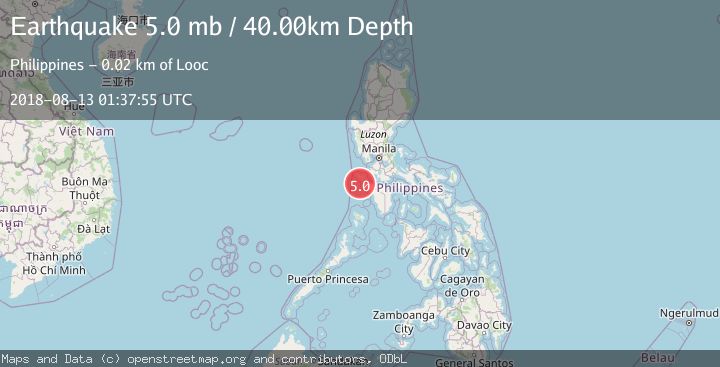 Map of MINDORO, PHILIPPINES
