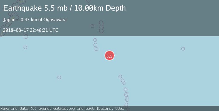 Map of VOLCANO ISLANDS, JAPAN REGION