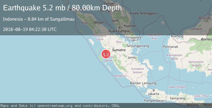 Map of SOUTHERN SUMATRA, INDONESIA