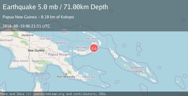 Map of NEW BRITAIN REGION, P.N.G.