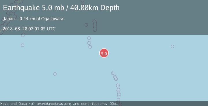 Map of VOLCANO ISLANDS, JAPAN REGION