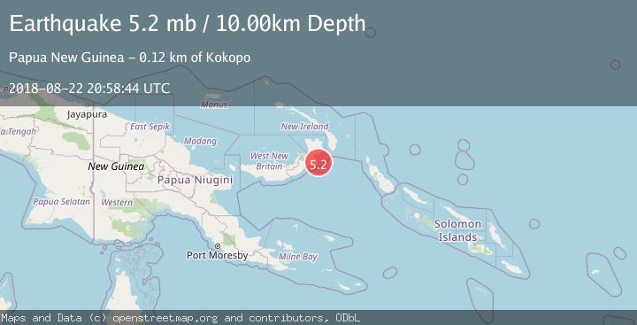 Map of NEW BRITAIN REGION, P.N.G.