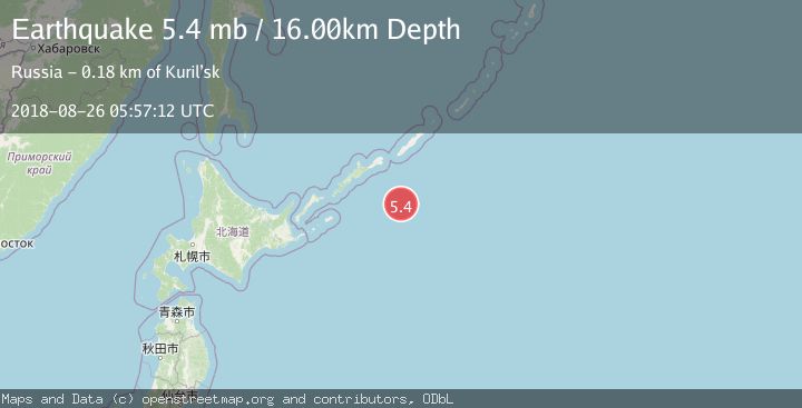 Map of KURIL ISLANDS