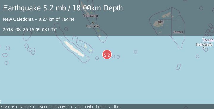 Map of SOUTHEAST OF LOYALTY ISLANDS