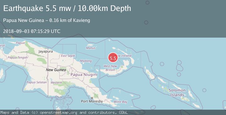 Map of NEW IRELAND REGION, P.N.G.