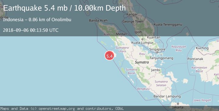 Map of NIAS REGION, INDONESIA