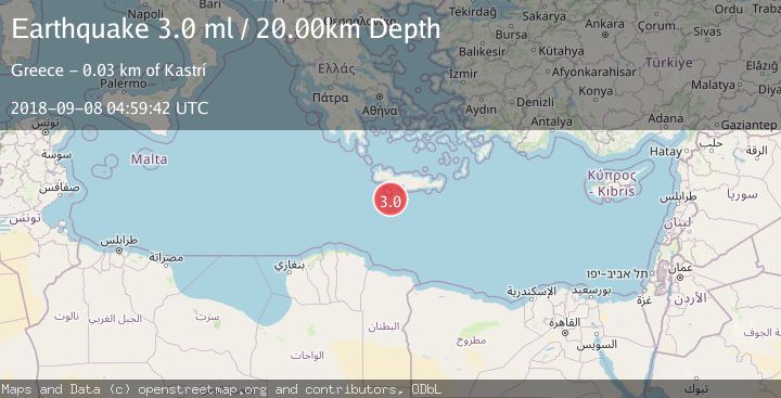 Map of CRETE, GREECE
