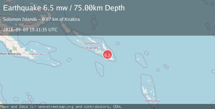 Map of SOLOMON ISLANDS
