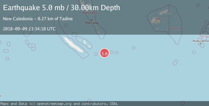 Map of SOUTHEAST OF LOYALTY ISLANDS