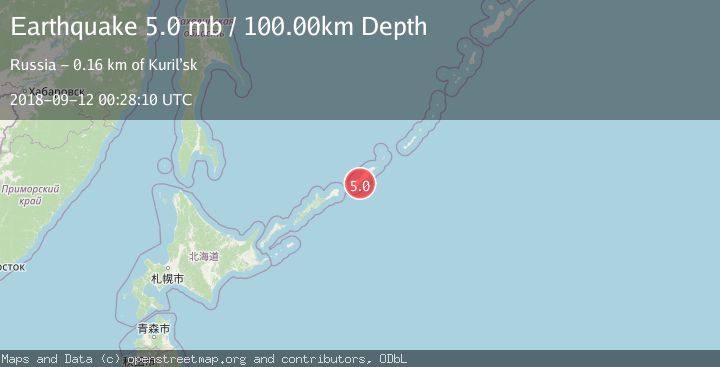 Map of KURIL ISLANDS
