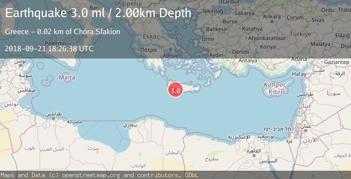 Map of CRETE, GREECE