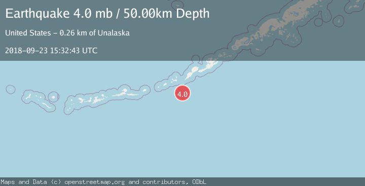 Map of FOX ISLANDS, ALEUTIAN ISLANDS