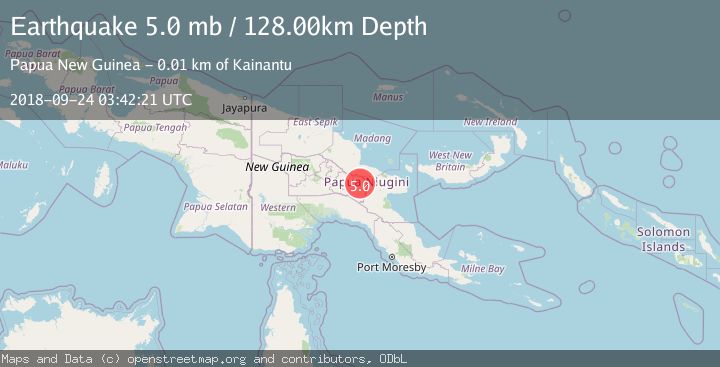 Map of NEW GUINEA, PAPUA NEW GUINEA