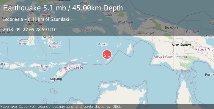 Map of KEP. TANIMBAR REGION, INDONESIA
