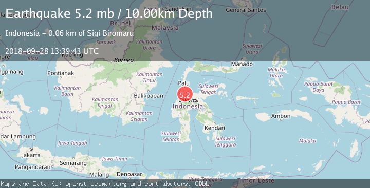 Map of SULAWESI, INDONESIA