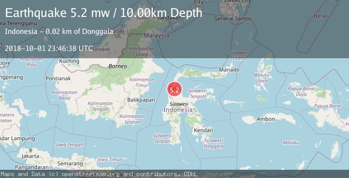 Map of MINAHASA, SULAWESI, INDONESIA