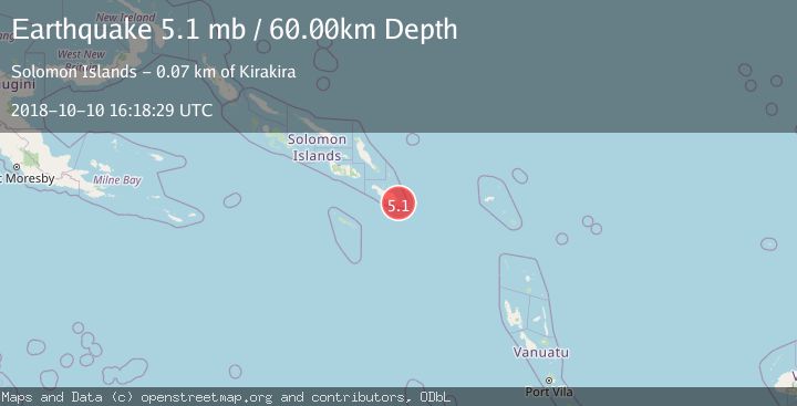 Map of SOLOMON ISLANDS