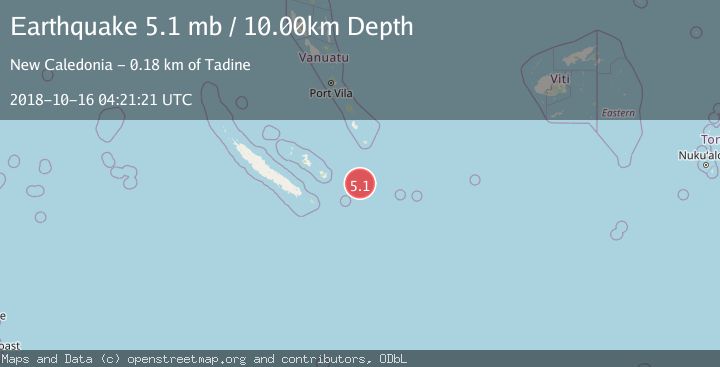 Map of SOUTHEAST OF LOYALTY ISLANDS