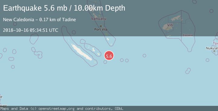 Map of SOUTHEAST OF LOYALTY ISLANDS