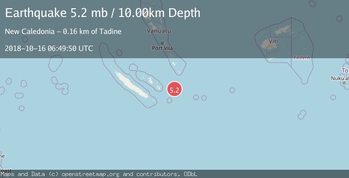 Map of SOUTHEAST OF LOYALTY ISLANDS
