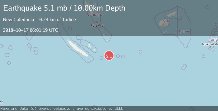 Map of SOUTHEAST OF LOYALTY ISLANDS
