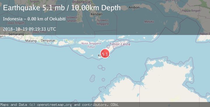 Map of TIMOR REGION, INDONESIA