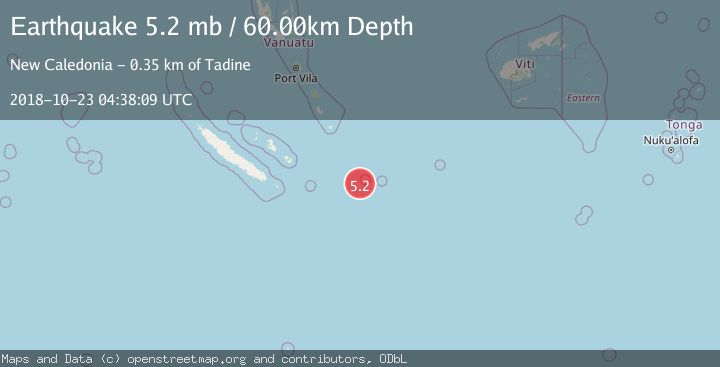 Map of SOUTHEAST OF LOYALTY ISLANDS