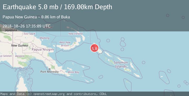 Map of BOUGAINVILLE REGION, P.N.G.
