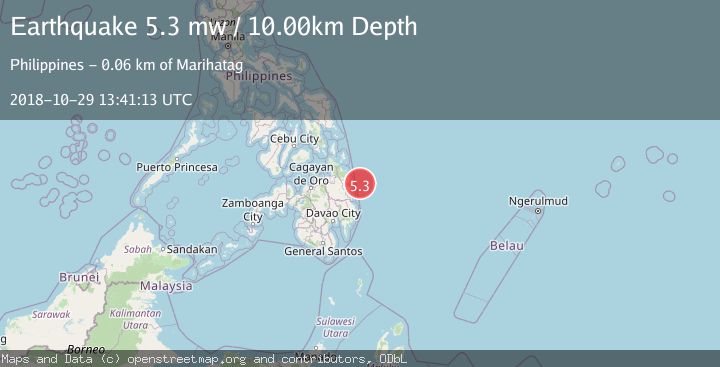 Map of MINDANAO, PHILIPPINES