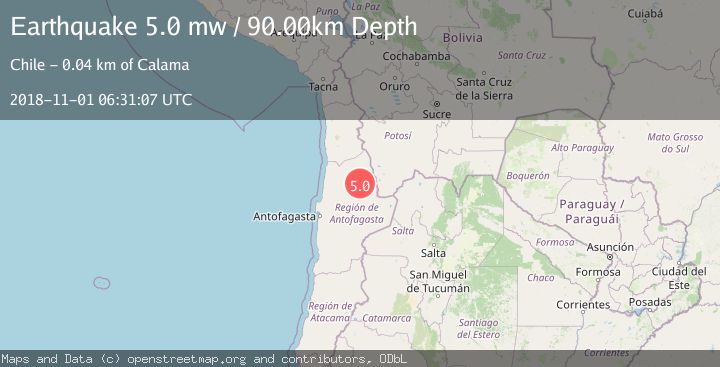 Map of ANTOFAGASTA, CHILE
