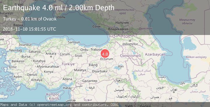 Map of EASTERN TURKEY