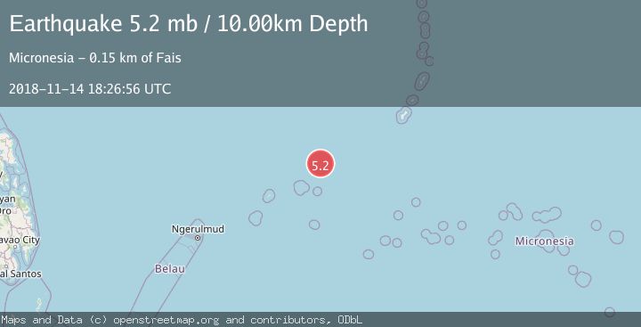 Map of STATE OF YAP, MICRONESIA