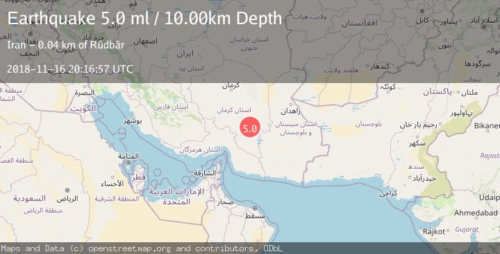 Map of SOUTHEASTERN IRAN