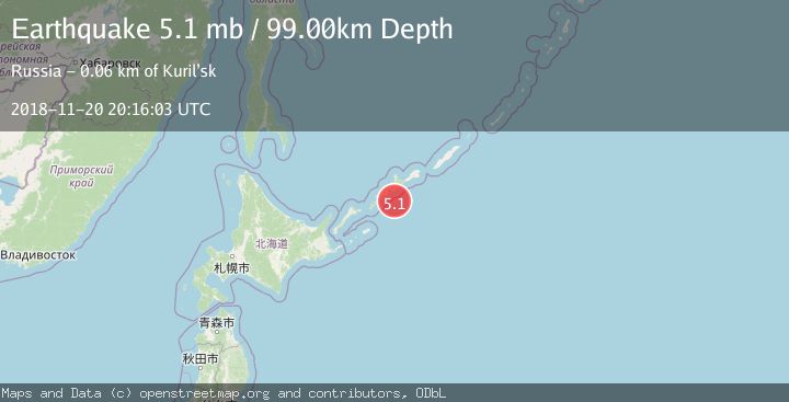 Map of KURIL ISLANDS